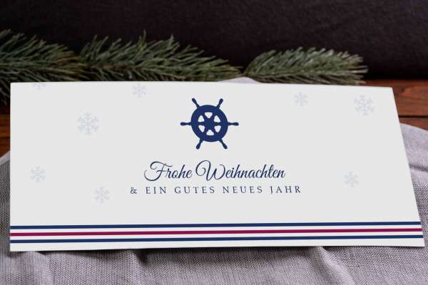 maritime-weihnachtskarte 2seiter