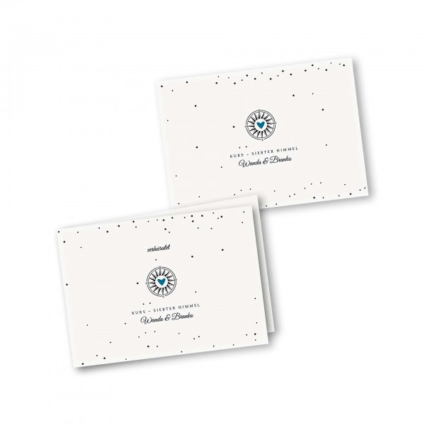 Danksagungskarte – 4-Seiter DIN-A5 Querformat Kartendesign Gefühlszauber