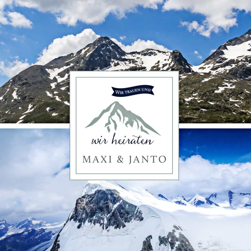 Quadratische_Karte_Danke_Karte_2_Fotos_Berge