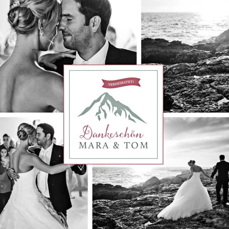 Quadratische_Karte_Danke_Karte_4_Fotos_Berge