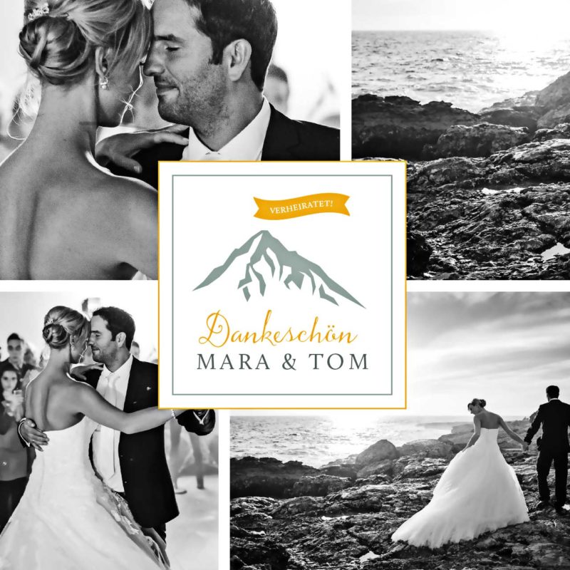 Quadratische_Karte_Danke_Karte_vier_Fotos_Berge